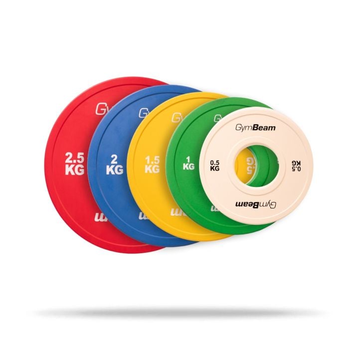 Rubber Fractional Plates 51 mm - GymBeam 2 kg