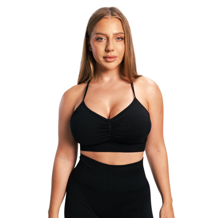 Sportski grudnjak Sculpt Seamless Black - GymBeam L