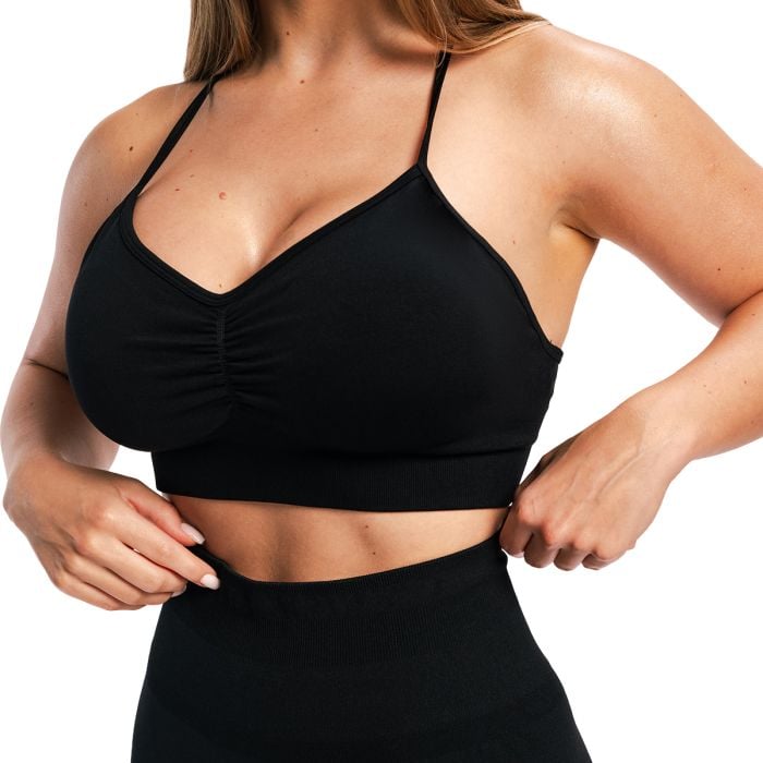 Sportski grudnjak Sculpt Seamless Black - GymBeam L