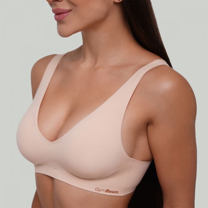 Seamless grudnjak Beige - GymBeam XS