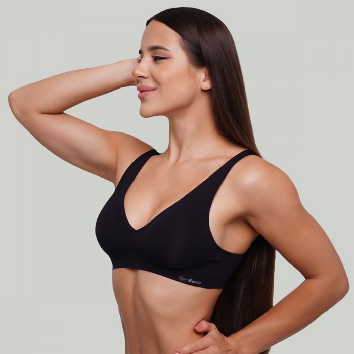 Seamless grudnjak Black - GymBeam L