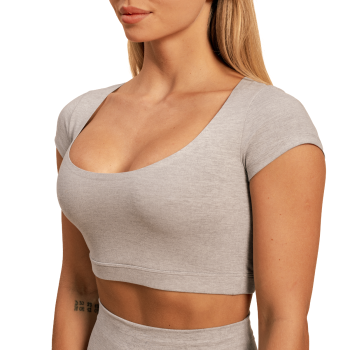 Ženska majica Cropped Sense Grey - BeastPink M