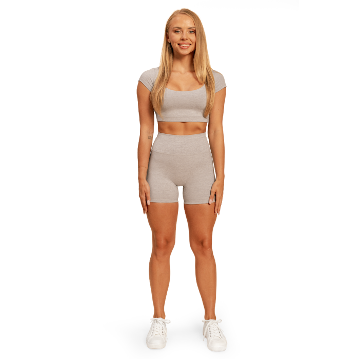 Ženska majica Cropped Sense Grey - BeastPink M