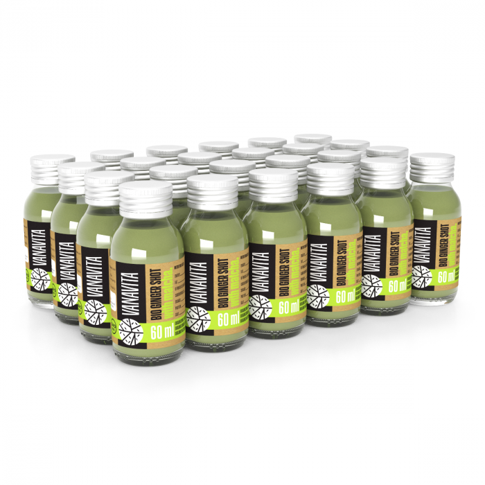 BIO Ginger shot s matcha čajem - VanaVita 60 ml