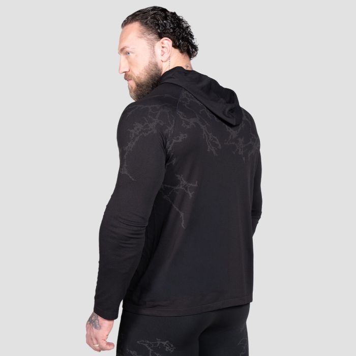 Majica dugih rukava Static Black -GymBeam XXL