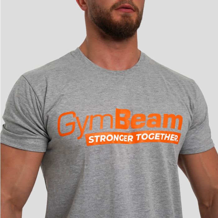 Muška majica Stronger Together Grey - GymBeam M