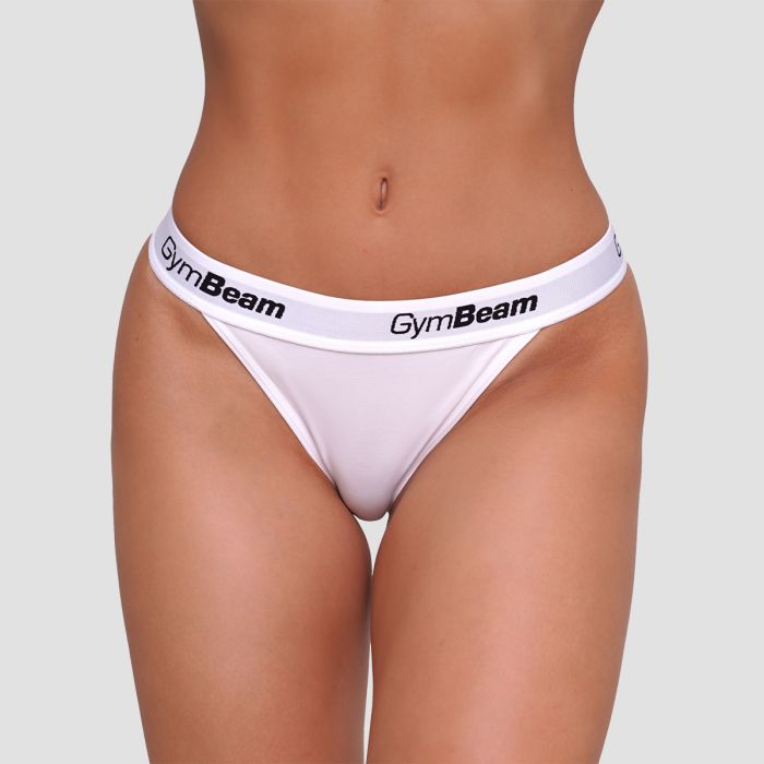 Ženske tange 3Pack White - GymBeam M
