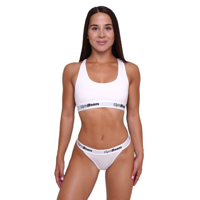 Ženske tange 3Pack White - GymBeam M