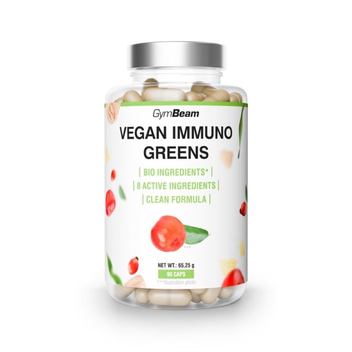 Vegan Immuno Greens - GymBeam 90 kaps.
