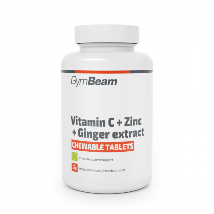 Vitamin C + Cink + Ekstrakt đumbira tablete za žvakanje - GymBeam