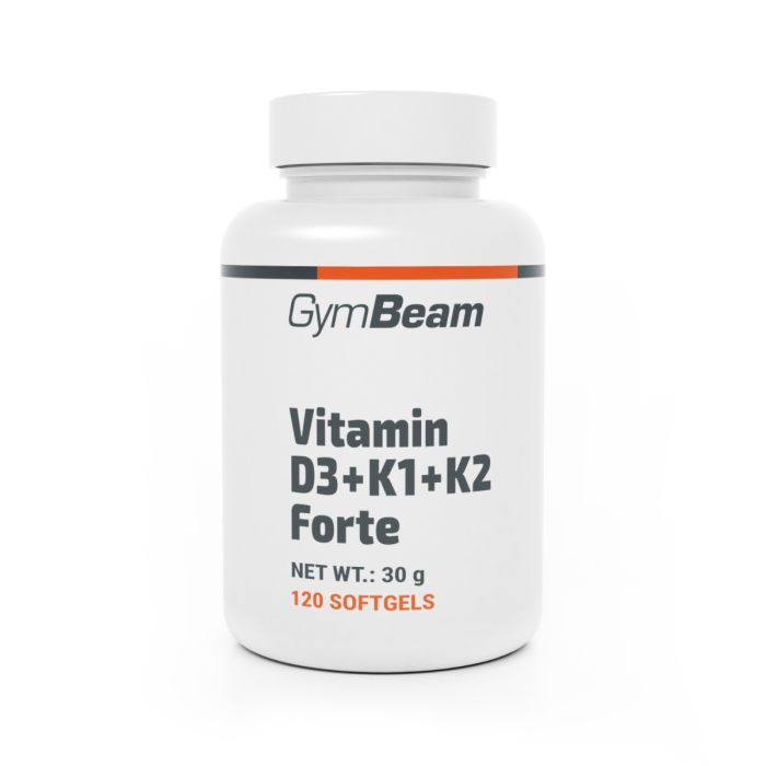 Vitamin D3+K1+K2 Forte - GymBeam 120 kaps.