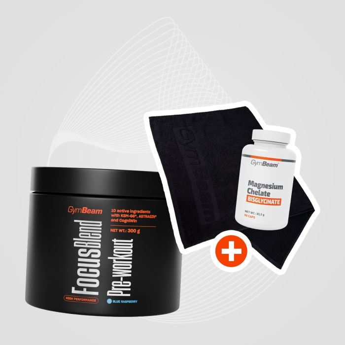 Focus Blend Pre-workout - GymBeam 300 g - mango - marakuja