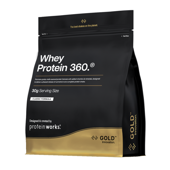 Whey Protein 360 ® - The Protein Works banana milkshake - 2400 g