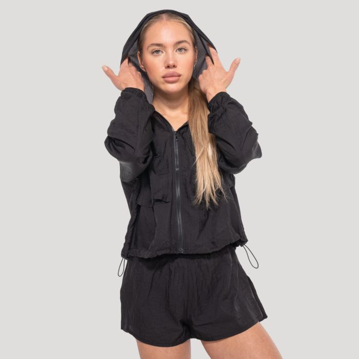 Ženska jakna Flow Black - GymBeam M