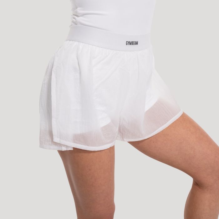 Ženske kratke hlače Flow White - GymBeam M