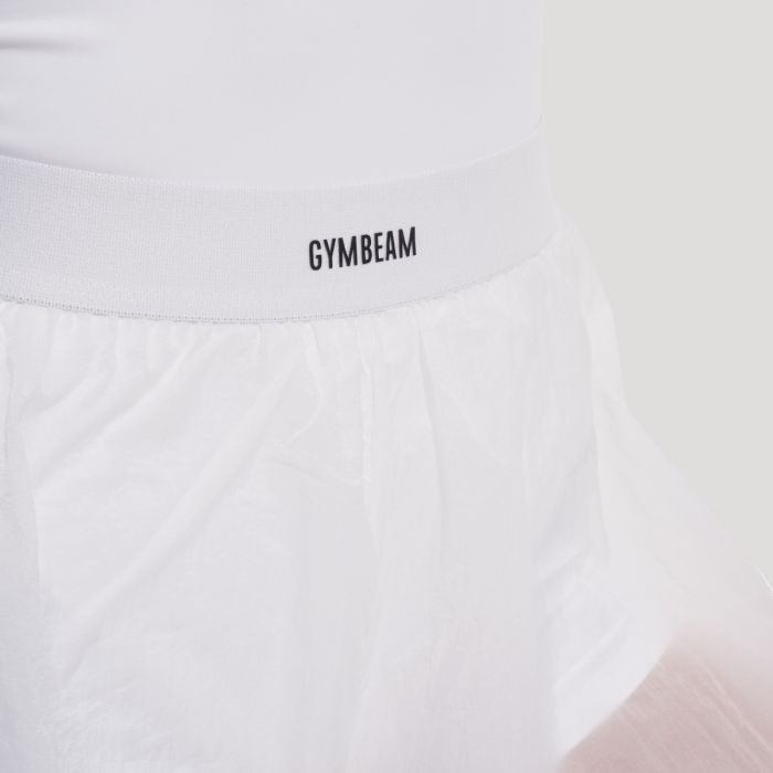 Ženske kratke hlače Flow White - GymBeam M