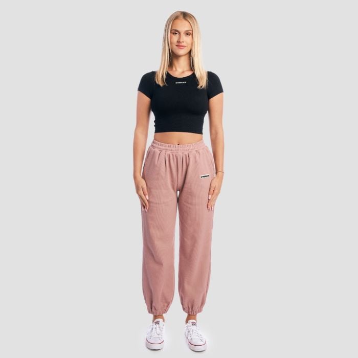 Ženski Crop Top Aura Black - GymBeam S
