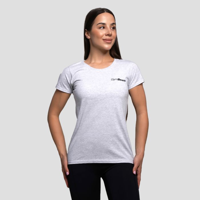 Ženska majica Basic Heather Grey - GymBeam M