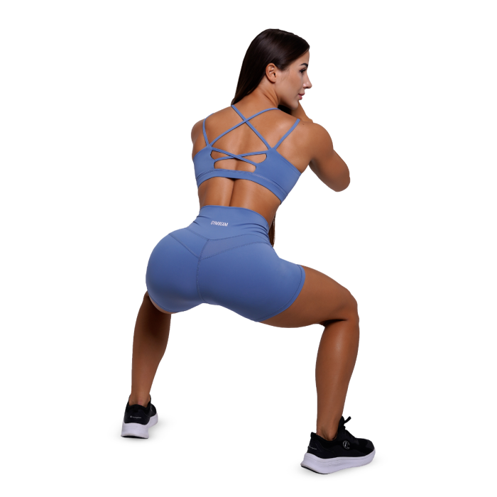 Ženske kratke hlače FIT Steel Blue - GymBeam XL