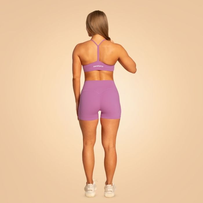 Ženske kratke hlače Grace Purple - GymBeam L