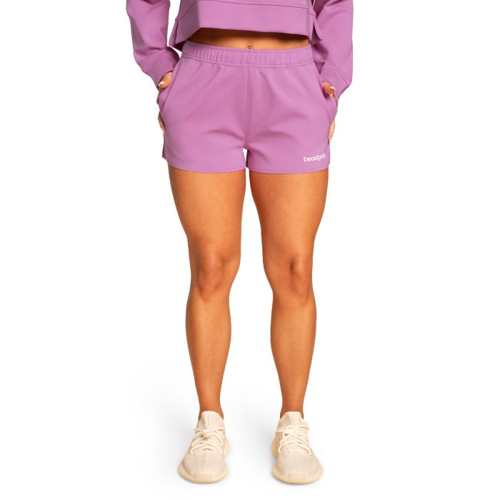 Ženske kratke hlačice Sweatshorts Grace Purple - BeastPink M
