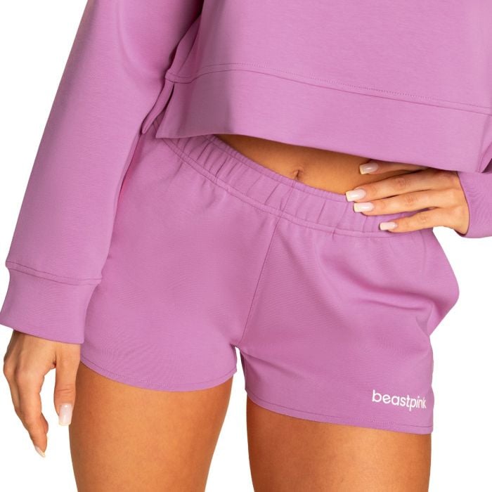 Ženske kratke hlačice Sweatshorts Grace Purple - BeastPink M