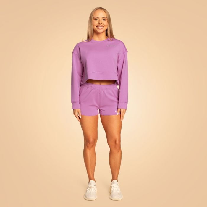Ženske kratke hlačice Sweatshorts Grace Purple - BeastPink M