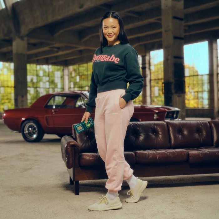 Ženska trenirka GymBabe Cherrybloom - GymBeam M