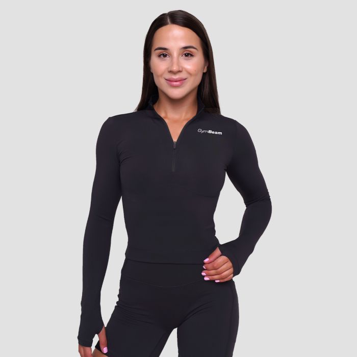 Ženska sportska majica Ignite Black - GymBeam M