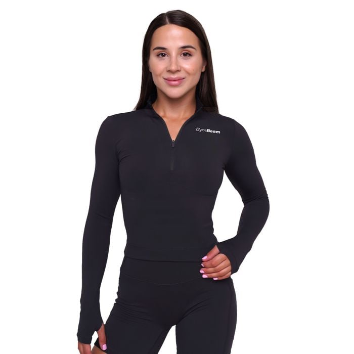 Ženska sportska majica Ignite Black - GymBeam M