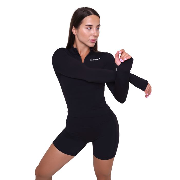 Ženska sportska majica Ignite Black - GymBeam M