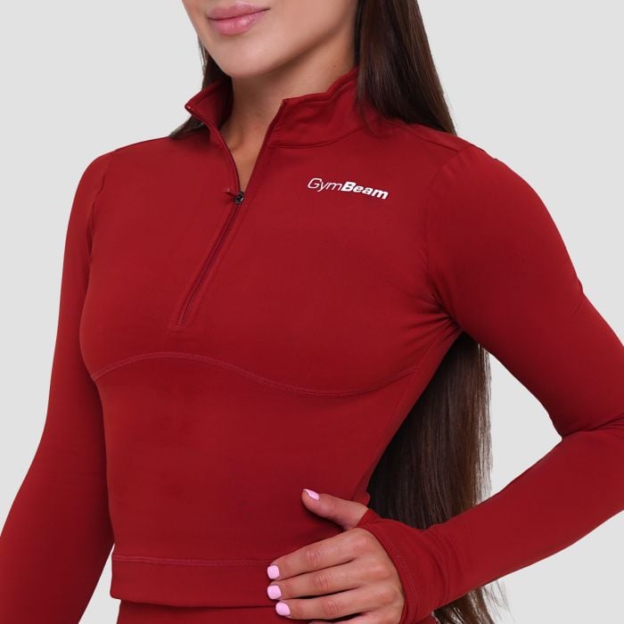Ženska sportska majica Ignite Dark Red - GymBeam M