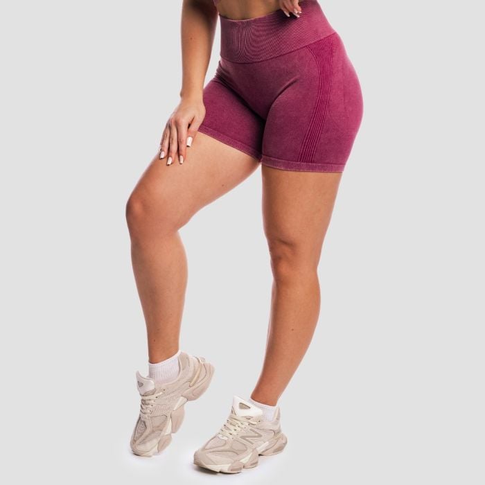 Ženske kratke hlače Lift Seamless Plum - GymBeam M