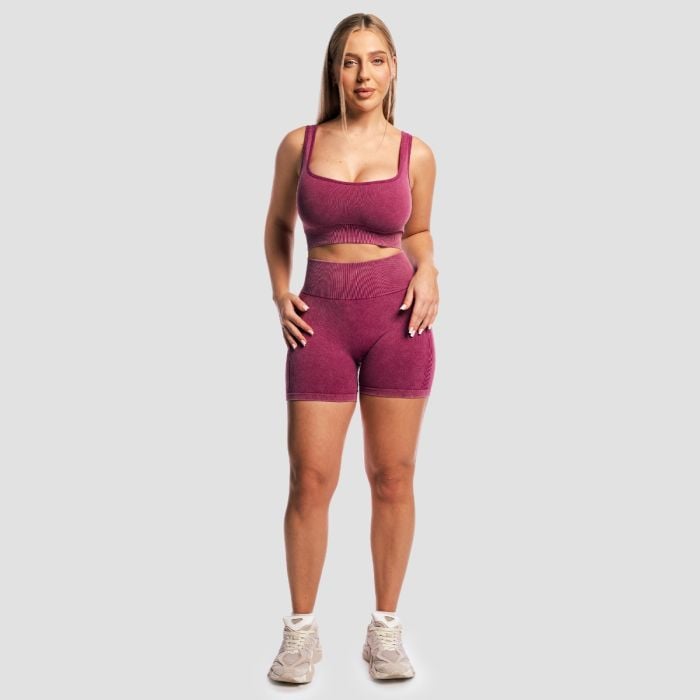 Ženske kratke hlače Lift Seamless Plum - GymBeam M