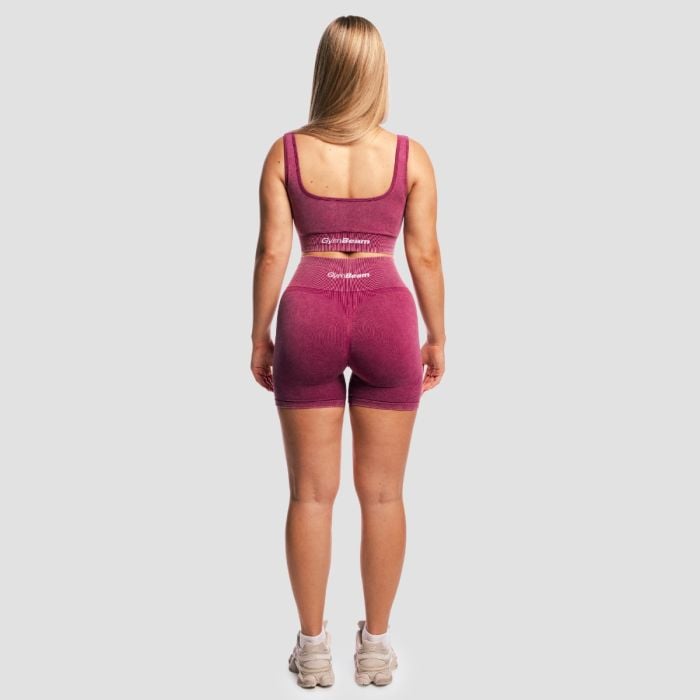 Ženske kratke hlače Lift Seamless Plum - GymBeam M