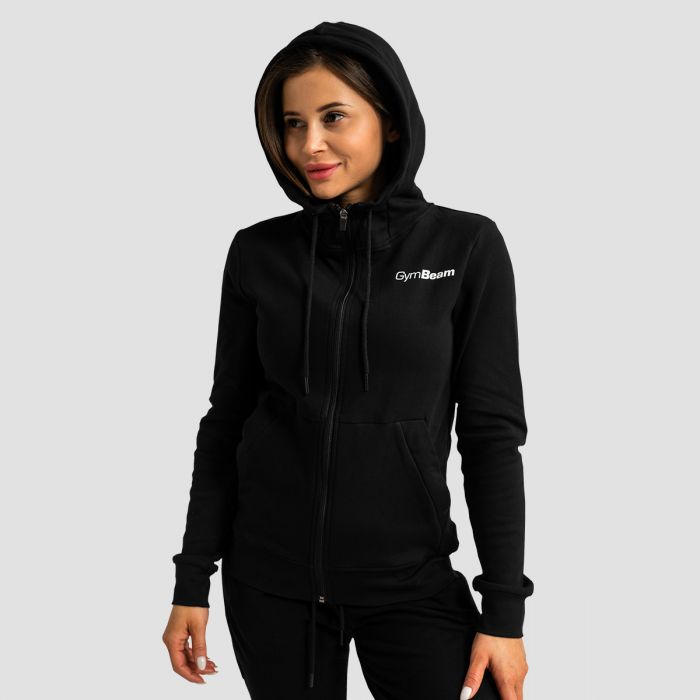 Ženska dukserica Limitless Zip Up Black - GymBeam M