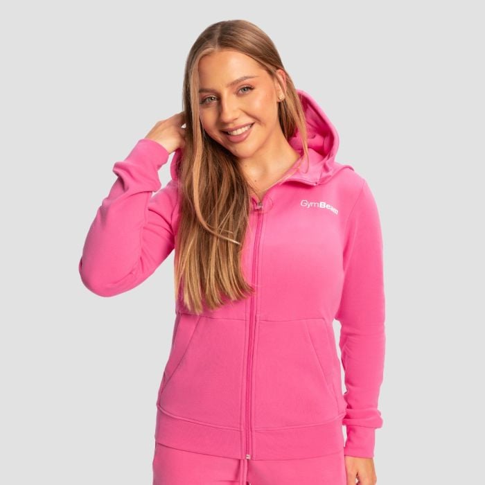 Ženska dukserica Limitless Zip Up Dragonfruit - GymBeam L