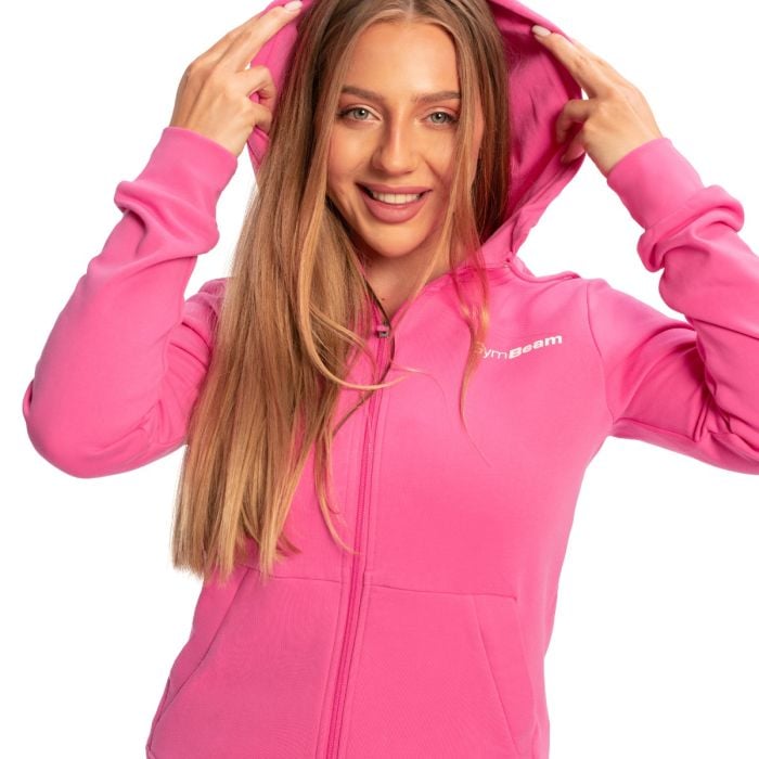 Ženska dukserica Limitless Zip Up Dragonfruit - GymBeam L