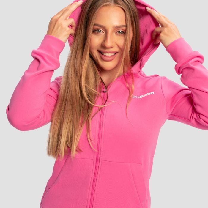 Ženska dukserica Limitless Zip Up Dragonfruit - GymBeam L