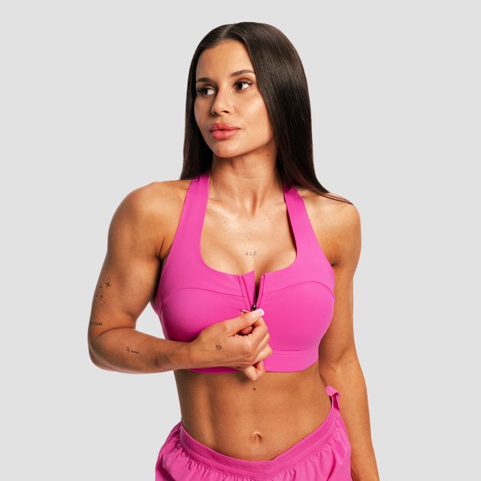 Ženski sportski grudnjak Pulse X Running Purple  - GymBeam L