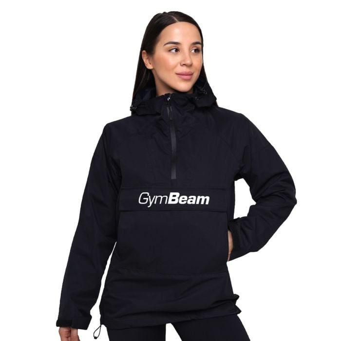 Ženska jakna za kišu Smock Black - GymBeam S