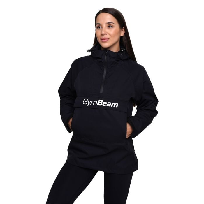 Ženska jakna za kišu Smock Black - GymBeam S