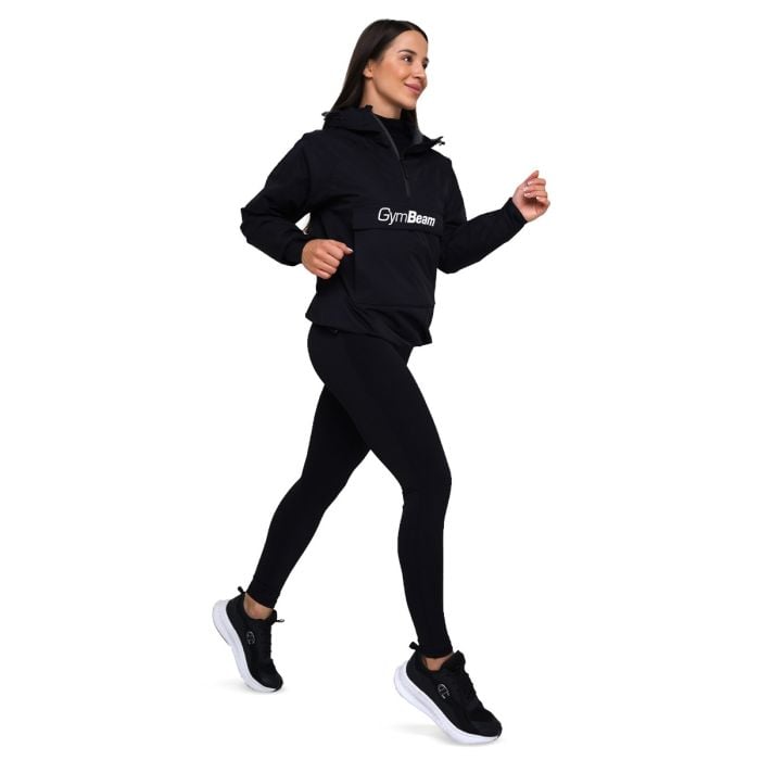Ženska jakna za kišu Smock Black - GymBeam S