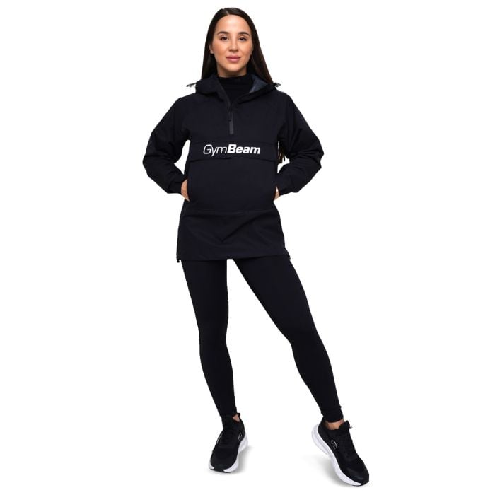 Ženska jakna za kišu Smock Black - GymBeam S