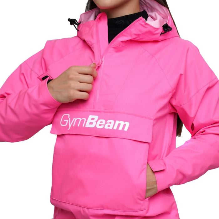 Ženska jakna za kišu Smock Fuchsia - GymBeam M