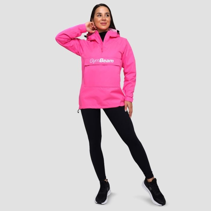 Ženska jakna za kišu Smock Fuchsia - GymBeam M