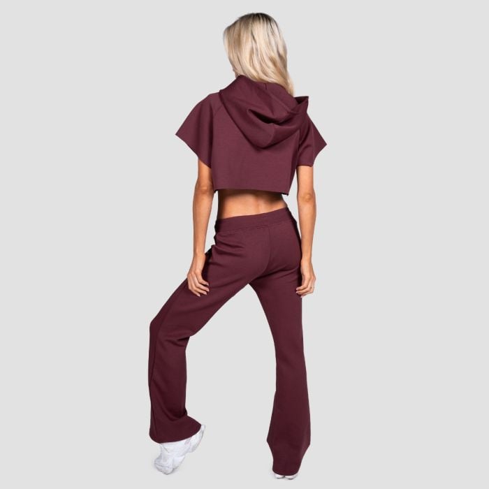 Ženska dukserica Cropped Relay Fig - GymBeam S