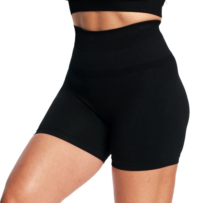 Ženske kratke hlače Sculpt Seamless Black - GymBeam XL