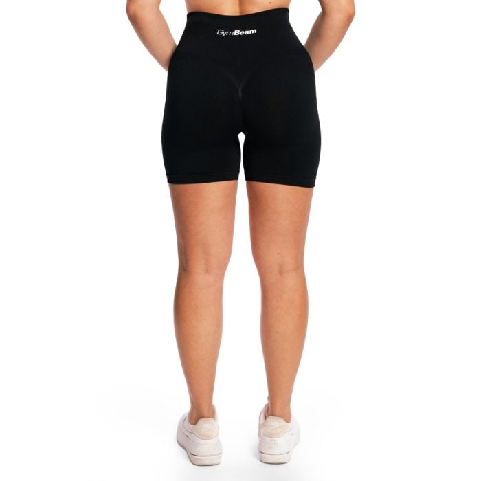 Ženske kratke hlače Sculpt Seamless Black - GymBeam XL