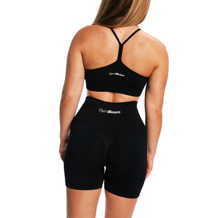 Ženske kratke hlače Sculpt Seamless Black - GymBeam XL